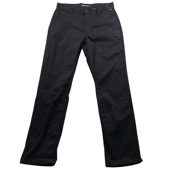 Vans Mens Pants Size 31 Authentic Chino Pants Relaxed Fit Black Classic Casual - Picture 1 of 16
